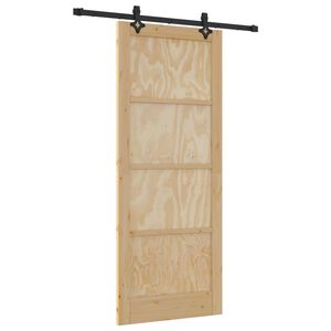 vidaXL Puerta Corredera ORKDAL Natural 86 x 211 cm