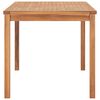 vidaXL Conjunto de comedor de jard&iacute;n de 5 piezas, 140 x 80 cm, madera maciza de teca