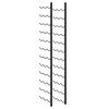 vidaXL Botelleros de pared para 72 botellas 2 unidades hierro negro