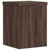 vidaXL Soportes de plantas 2 uds madera marr&oacute;n roble 15x15x20 cm