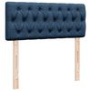 vidaXL Cama box spring con colch&oacute;n tela azul 120x200 cm