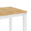 vidaXL Mesa de comedor Panama madera maciza pino blanco 160x80x75 cm