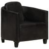 vidaXL Sill&oacute;n de cuero aut&eacute;ntico negro