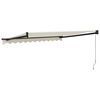 vidaXL Toldo retráctil aluminio y tela color crema 3,5x2,5 m