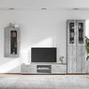 vidaXL Conjunto de mueble de TV con caj&oacute;n FLORIN Gris Sonoma