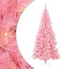 vidaXL Árbol de Navidad con 300 LED con soporte Rosa 210 cm PVC