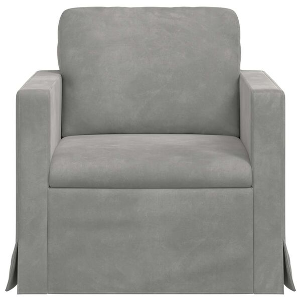 vidaXL Sof&aacute; Gris Claro