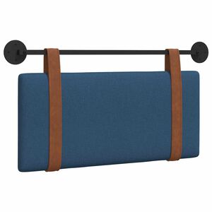 vidaXL Cabecera Colgante Liso Azul 90 x 55 x 5 cm PU antiguo