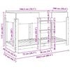 vidaXL Cama Litera para Ni&ntilde;os con colch&oacute;n Roble Sonoma 100 x 200 cm