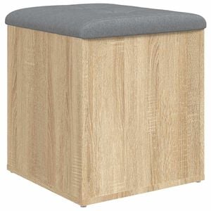 vidaXL Banco de almacenaje roble Sonoma 42x42x45 cm madera de ingenier&iacute;a