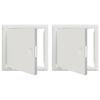 vidaXL Panel de acceso 2 uds. 23 x 23 x 3 cm Acero
