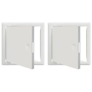 vidaXL Panel de acceso 2 uds. 23 x 23 x 3 cm Acero