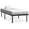 vidaXL Estructura de cama sin colch&oacute;n metal negro 100x200 cm