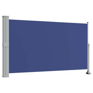 vidaXL Toldo lateral retr&aacute;ctil para patio azul 140x300 cm