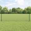 vidaXL Valla con Poste Verde 0,6 x 50 m Acero y PVC