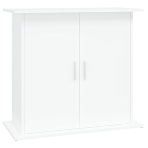 vidaXL Soporte para acuario madera de ingenier&iacute;a blanco 81x36x73 cm