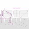 vidaXL Poste de Valla Gris 100 x 0,6 m (malla de 25 mm) Acero y PVC