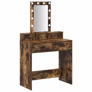 vidaXL Mesa Tocador Marr&oacute;n 79 x 41 x 140 cm Madera de ingenier&iacute;a