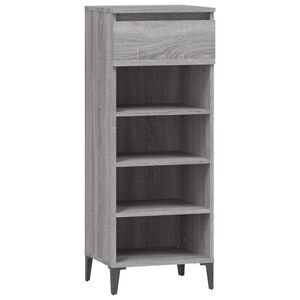 vidaXL Zapatero madera contrachapada gris Sonoma 40x36x105 cm