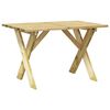 vidaXL Mesa de jard&iacute;n de madera de pino impregnada 110x73x70 cm