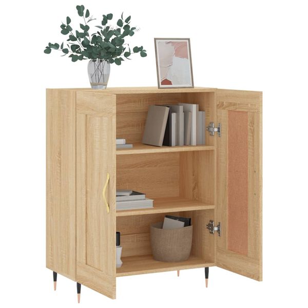 vidaXL Aparador de madera de ingenier&iacute;a roble Sonoma 69,5x34x90 cm