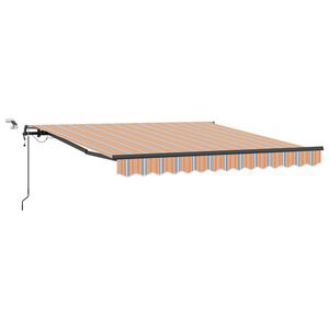 vidaXL Toldo retr&aacute;ctil Multicolor 350 x 250 cm Poli&eacute;ster