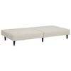 vidaXL Sofá cama de 2 plazas terciopelo color crema