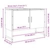 vidaXL Mueble de lavabo madera de ingeniería envejecida 80x33x60 cm