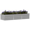 vidaXL Jardinera Gris Claro 240 x 80 x 45 cm Acero
