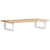 vidaXL Estante de lavabo de pared acero y madera maciza de acacia