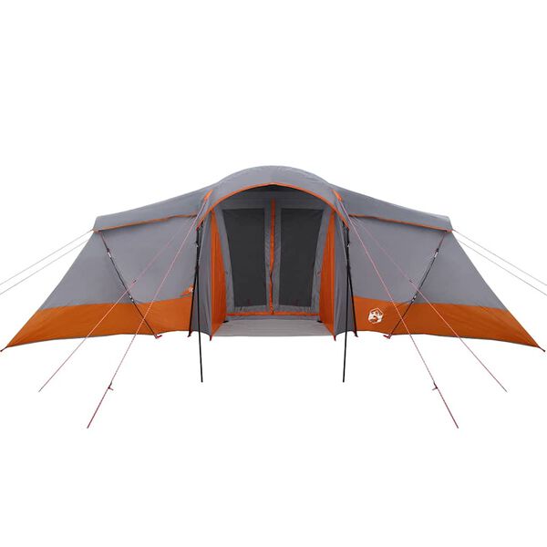 vidaXL Carpas con techo Gris y naranja 721 x 335 x 212 cm Poliéster