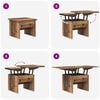 vidaXL Mesa de Café Madera Vieja 55 x 54,5 x 45 cm