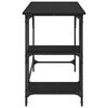vidaXL Escritorio Roble Negro 120 x 50 x 75 cm Madera contrachapada