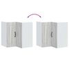 vidaXL Armario de cocina de esquina de pared Kalmar gris sonoma