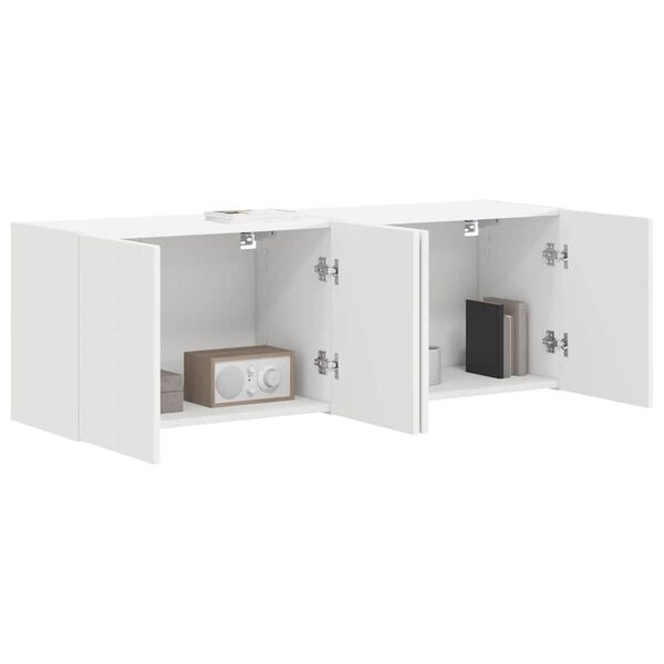 vidaXL Mueble de TV Montado en la Pared 2 pcs 59,5 x 31 x 40 cm