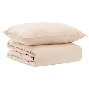 vidaXL Juego de Edred&oacute;n 2 uds. 135 x 200 cm Verano 850 gsm Beige