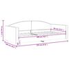 vidaXL Sof&aacute; cama sin colch&oacute;n tela crema 90x200 cm