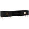vidaXL Gabinete de TV 180 x 31,5 x 40 cm Roble Negro