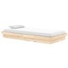 vidaXL Estructura de cama de madera maciza 90x200 cm