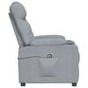 vidaXL Sill&oacute;n reclinable el&eacute;ctrico tela gris claro