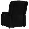 vidaXL Sill&oacute;n reclinable elevable cuero artificial negro
