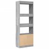 vidaXL Aparador alto madera de ingenier&iacute;a gris Sonoma 63x33x180 cm