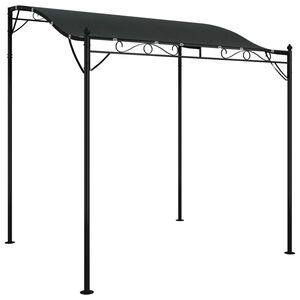 vidaXL Toldo acero y tela gris antracita 2x2,3 m 180 g/m²