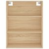 vidaXL Aparador alto madera contrachapada color roble 69,5x34x180 cm