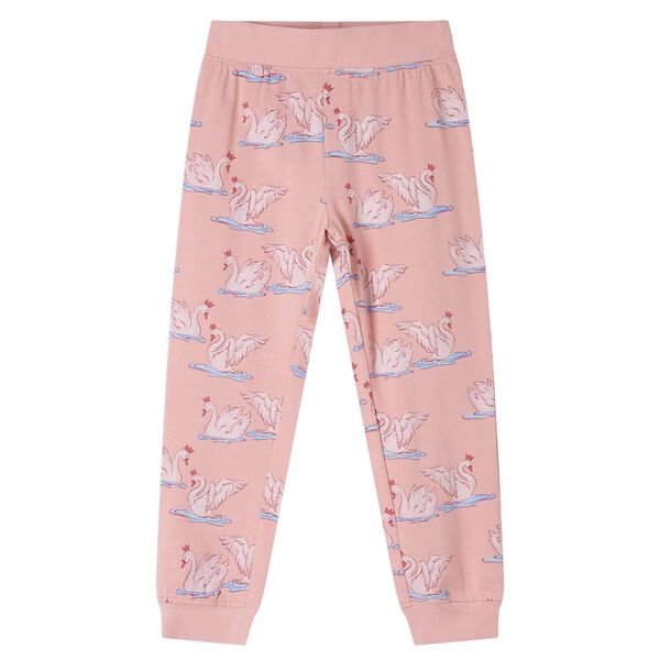 Pijama infantil de manga larga rosa claro 128