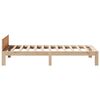 vidaXL Estructura de cama sin colch&oacute;n madera maciza de pino 80x200 cm