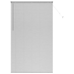 vidaXL Persianas venecianas Manual Plateado 220 x 130 cm Aluminio