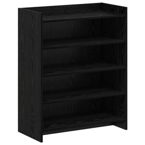 vidaXL Armario Zapatero Roble Negro 73,5 x 36 x 92 cm
