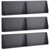 vidaXL Muro de Contenci&oacute;n 6 uds. 80 x 12 x 30 cm Acero Gris antracita