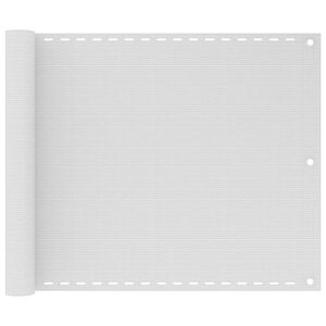 vidaXL Toldo para balc&oacute;n HDPE blanco 75x300 cm